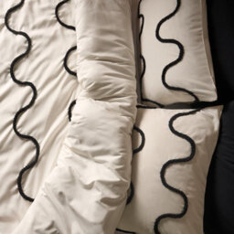 Ohs Tufted Wave Bedding Set Modern Duvet Cover With Pillowcase, Mono - Single - thumbnail 4