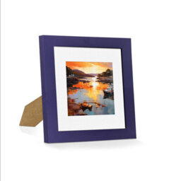 Ak Frames Purple 8X8 Frame With 5X5 Mount And Perspex Front - thumbnail 2