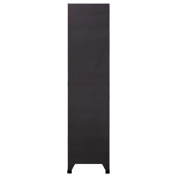 Berkfield Locker Cabinet Anthracite And White 90X45X180 Cm Steel - thumbnail 3