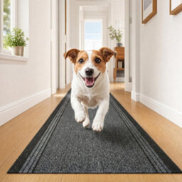"Bravich Grey Hallway Runner 66 X 244Cm (2'2"" X 8')" - thumbnail 2