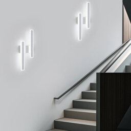Pheashine White Double Linear Led Wall Light 32W 3 Colour Changing 3000K-6500K 44Cm Acrylic - thumbnail 7