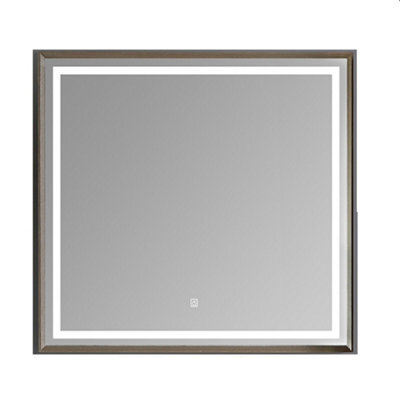 Homestylestore 750 X 700mm Chestnut Wall Mounted Waterproof Led Bathroom Mirror - image 1