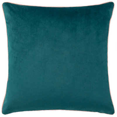 Paoletti Meridian Velvet Piped Cushion Cover - image 1