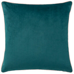 Paoletti Meridian Velvet Piped Cushion Cover
