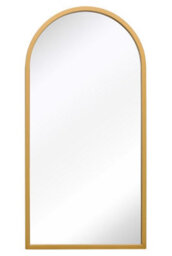 Mirroroutlet The Arcus Gold Metal Framed Arched Garden Wall Mirror 80Cm X 40Cm - thumbnail 2