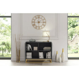 Creative Furniture Ripple Sideboard 100Cm - Dark Grey With Fluted Doors - thumbnail 3