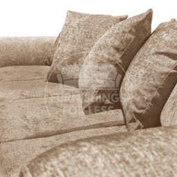 Furnishings For Less UK Monaco Chenille Fabric Long 4 Seater Sofa  Beige - thumbnail 7