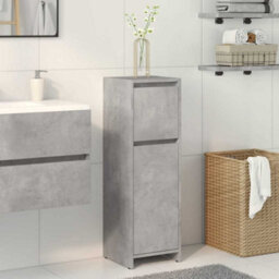 Vidaxl Bathroom Cabinet Concrete Grey 30X30X95 Cm Engineered Wood - thumbnail 3