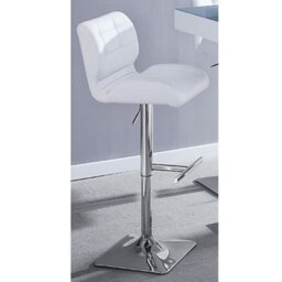 Furniture in Fashion Halo Magnesia Marble Effect Bar Table 4 Candid White Stools - thumbnail 3