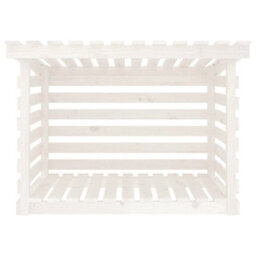 Walplus Firewood Rack White 108X73X79 Cm Solid Wood Pine - thumbnail 5