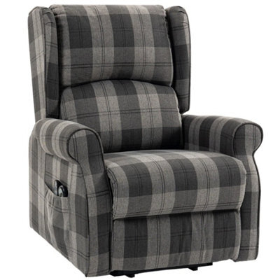Power Lift Recliner Chair With Vibration Massage And Heat, Grey - image 1