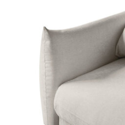 Charlotte 3 Seater Sofa Bed With Fabric Cover In Natural - thumbnail 6