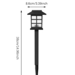 2Pcs Solar Garden Lights Outdoor Solar Pathway Light Waterproof Led Lawn Lamp For Yard Driveway Camping Decor Landscape Lighting - thumbnail 2