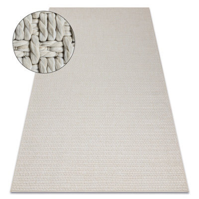 RugsX Carpet Origi 3561 Cream - Flat-Woven Sisal String 155X220 Cm - image 1