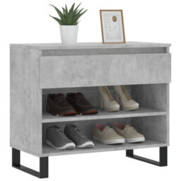 Walplus Shoe Cabinet Concrete Grey 70X36X60 Cm Engineered Wood - thumbnail 3