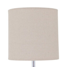 First Choice Lighting Set Of 2 Chrome Jewelled Table Lamps With Natural Linen Shades - thumbnail 3