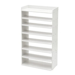 8 Tiers Shoe Cabinet Rack Storage Cupboard Footwear Desktop Stand Wooden Shelves - thumbnail 5