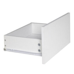 (White Carcass And White Drawers) 2 Drawer Wooden Bedside Cabinet Side Table - thumbnail 3