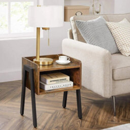 Mahogany Side Table With Storage - thumbnail 4