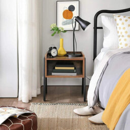 Mahogany Side Table With Storage - thumbnail 3