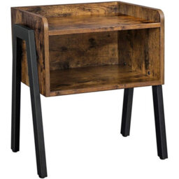 Mahogany Side Table With Storage