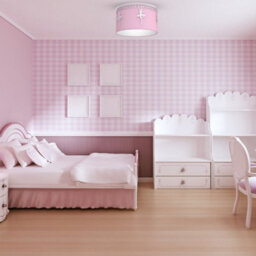 Milagro Baletnica Pink Ceiling Lamp 1Xe27 Beautiful Hand Made Lamp With Soft Fabric Shade Decorated With Ballerinas And Crystals - thumbnail 1