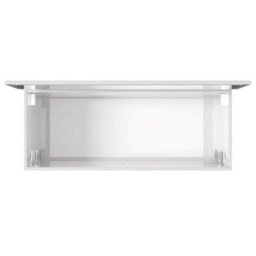 Walplus Bathroom Cabinet With Mirror High Gloss White Engineered Wood - thumbnail 8