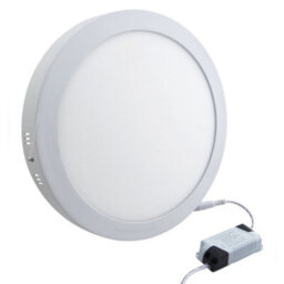 Long Life Lamps Company 24W Surface Mount Led Round Panel 6500K Cool White - thumbnail 1