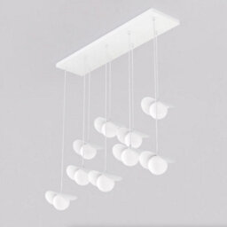 Emibig Lighting Emibig Ritual Pendant Lamp 9 X G9 White With White Shade - thumbnail 2