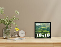 10X10 Black Picture Frame (25.4 X 25.4Cm) Poster, Photo, Artwork, Gallery Wall Or Print - thumbnail 2