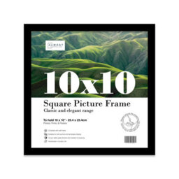 10X10 Black Picture Frame (25.4 X 25.4Cm) Poster, Photo, Artwork, Gallery Wall Or Print - thumbnail 1