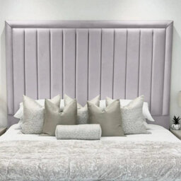 UKBEDFURNITURE Hampton Plush Velvet Upholstered Bed Frame - Blackboard With Mattress - thumbnail 3