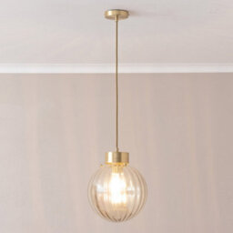 Valuelights Brianna Brushed Gold Cap Detail Adjustable Single Pendant Ceiling Light - thumbnail 5