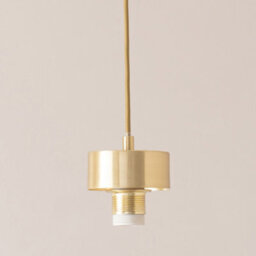 Valuelights Brianna Brushed Gold Cap Detail Adjustable Single Pendant Ceiling Light - thumbnail 2