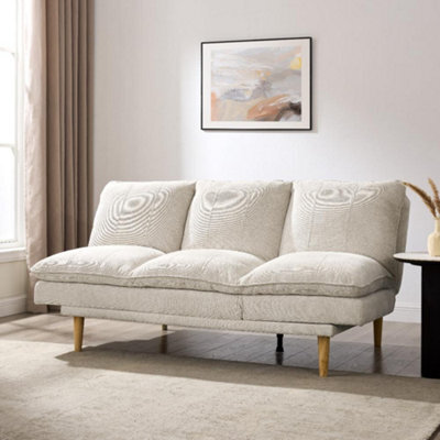 Home Detail Poppy Clic-Clac Sofa Bed, Beige Linen - image 1