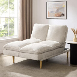 Home Detail Poppy Clic-Clac Sofa Bed, Beige Linen - thumbnail 2