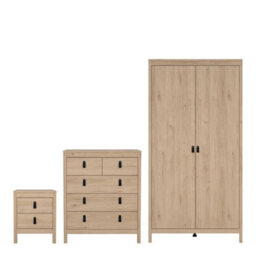 Wyld Haus Wildberry 3-Piece Bedroom Set In Jackson Hickory Oak - thumbnail 2