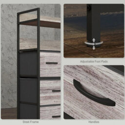 Bedroom Chest Of Drawers 7 Drawer Dresser - thumbnail 4