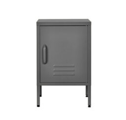 MMT Funiture Designs mmt  Grey  Metal Locker Cabinet - 38X38X60Cm Bedside Table Sideboard For Bedroom/living - thumbnail 1