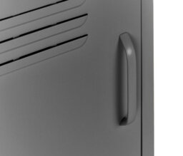MMT Funiture Designs mmt  Grey  Metal Locker Cabinet - 38X38X60Cm Bedside Table Sideboard For Bedroom/living - thumbnail 5