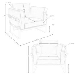 Angel Cerda Stylish Camel Leather Armchair For Modern Interiors - thumbnail 6