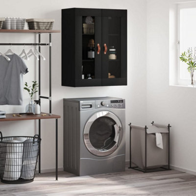 Berkfield Wall Mounted Cabinet Black 69.5X34X90 Cm - image 1