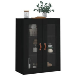 Berkfield Wall Mounted Cabinet Black 69.5X34X90 Cm - thumbnail 4