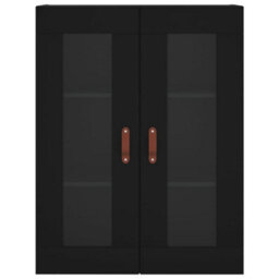 Berkfield Wall Mounted Cabinet Black 69.5X34X90 Cm - thumbnail 6