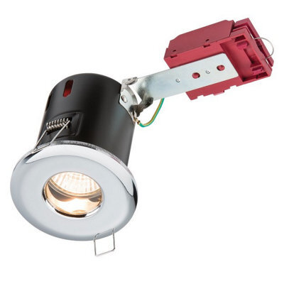 Luminosa Lighting Luminosa Fire-Rated Shower Downlight Chrome, 230V Ip65 Gu10 Ic