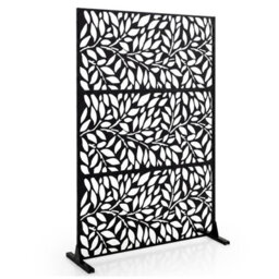 Gainoom 183 Cm Metal Outdoor Privacy Screen Rustproof Modern Decorative Room Divider