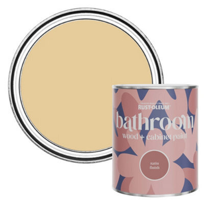 Rust-Oleum Sandstorm Satin Bathroom Wood & Cabinet Paint 750Ml - image 1