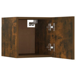 Berkfield 6 Piece Tv Cabinet Set Smoked Oak Engineered Wood - thumbnail 9