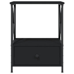 Berkfield Bedside Tables 2 Pcs Black 50X41X65 Cm Engineered Wood - thumbnail 6