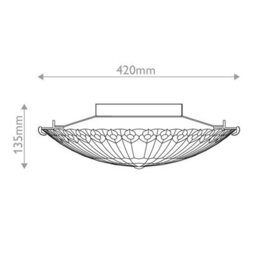 Luminosa Lighting Elstead Quoizel Watkins Ceiling Light Tiffany Style Valiant Bronze, Art Glass Shade 2X E27 - thumbnail 3